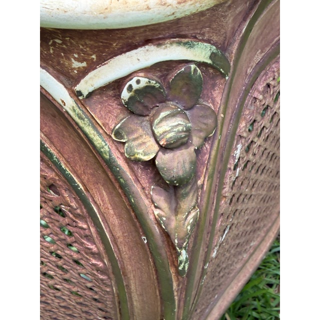 Antique French Louis XV Cane Wood "Chaise Percée" Commode Potty Chair For Sale In Panama City, FL - Image 6 of 7
