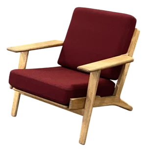 Vintage Armchair GE 290 Easy Chair by Hans J. Wegner for Getama