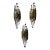 Hammered Glass Wrought Iron Sconces by Longobard, Italy, 1970s, Set of 3 For Sale
