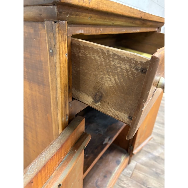 Brown Antique Primitive American Jelly Cupboard Pie Safe Cabinet For Sale - Image 8 of 10