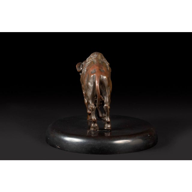 Sculpture of the Marching Bison, 1800s, Bronze For Sale - Image 4 of 10