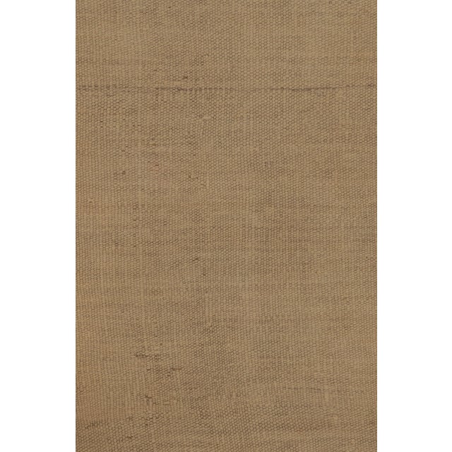 Rug & Kilim’s Contemporary Kilim With Tonal Stripes in Beige & Brown For Sale In New York - Image 6 of 10