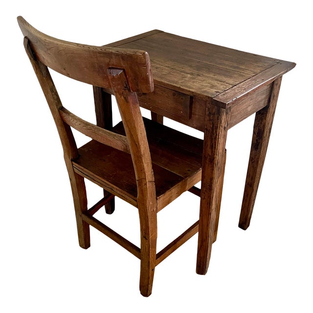 19th Century Antique French Desk Chair 2 Pieces Chairish