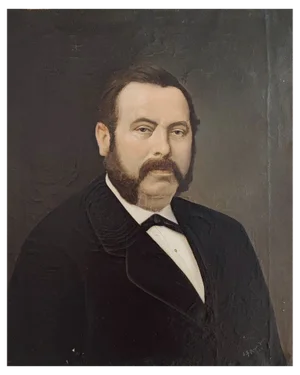 J. F. Meyer, Portrait d'Un Notable, Oil on Canvas, 1900