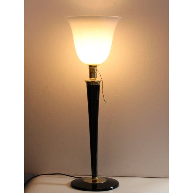 This classic Art Deco table lamp, model 'Lampe Mazda', was designed between the 1920s and 1940s and was manufactured by...