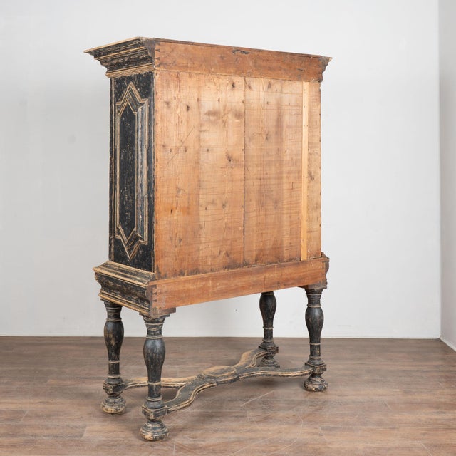 18th Century Black Baroque Swedish Cabinet For Sale - Image 15 of 15