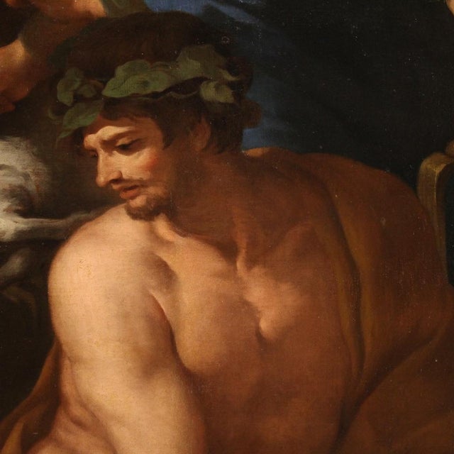 Italian Artist, The Alliance of Jacob and Laban, 1650, Oil on Canvas, Framed For Sale - Image 12 of 15