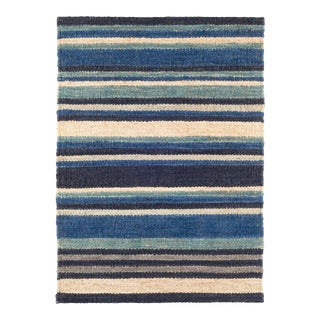 Dash & Albert by Annie Selke Dover Stripe Woven Jute Rug, 2' x 3' For Sale