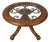 Elegant Glass Top Coffee Table With Wrought Iron Detail For Sale