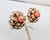 1960s Vintage 1960s Signed Napier Goldtone Faux-Coral Clip Earrings-2 Pieces For Sale - Image 5 of 7