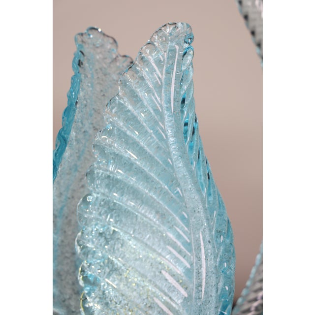 1950s Light Blu Murano Glass Chandelier by Barovier E Toso For Sale - Image 14 of 17