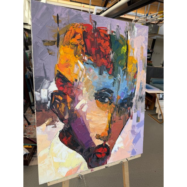 Impressionist Metamorphosis Ii, Impasto Oil Painting by Godfrey Afebuame (2024), Newly Made, Early 21st Century, Impressionism For Sale - Image 3 of 5