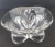 This is a circa. 1950s sculpted bowl with a hefty X-shaped pedestal base made by Magnor Glassverk of Norway. Searches...