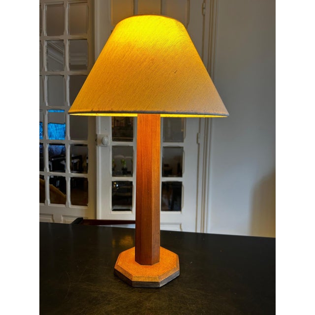 Mid-Century Modern Modernist Wooden Lamp, 1940s For Sale - Image 3 of 11