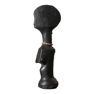 Vintage Mossi People Leather Clad Biiga Doll (Burkina Faso)/Primitive/African Sculpture For Sale