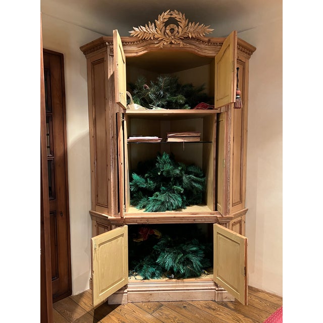 1930s Vintage English Pine Corner Chairish