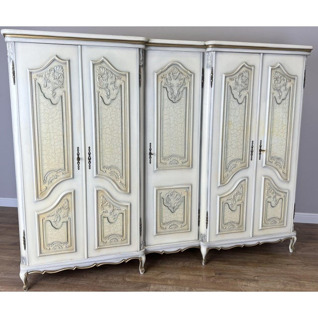 Vintage French Shabby Chic Wardrobe For Sale - Image 18 of 18