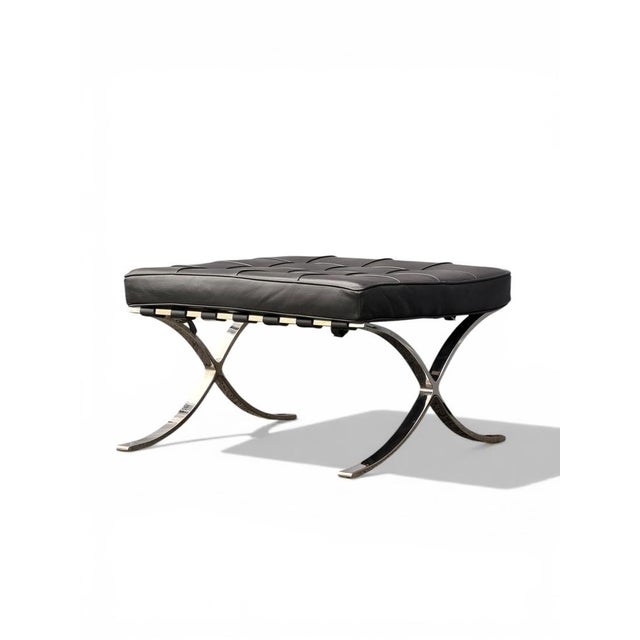 Vintage Barcelona Ottoman by Mies Van Der Rohe for Knoll, 1930s For Sale - Image 13 of 13