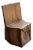 Sculptural Textured Teak Wood Chair For Sale