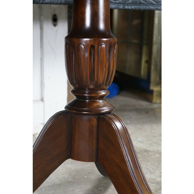 Harden Furniture Vintage Harden Furniture Solid Cherry English Regency Duncan Phyfe Dining Table For Sale - Image 4 of 18
