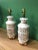 Mid-Century Modern Vintage 1950s White and Gold Table Lamps - A Pair For Sale - Image 3 of 10
