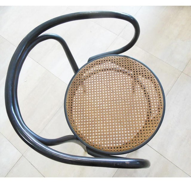 Set of Vintage Straw Beech Chairs by Michael Thonet, 1950 For Sale - Image 9 of 18