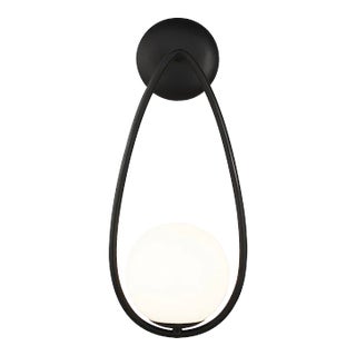 AERIN By Visual Comfort Studio Galassia 1-Light Sconce in Midnight Black For Sale