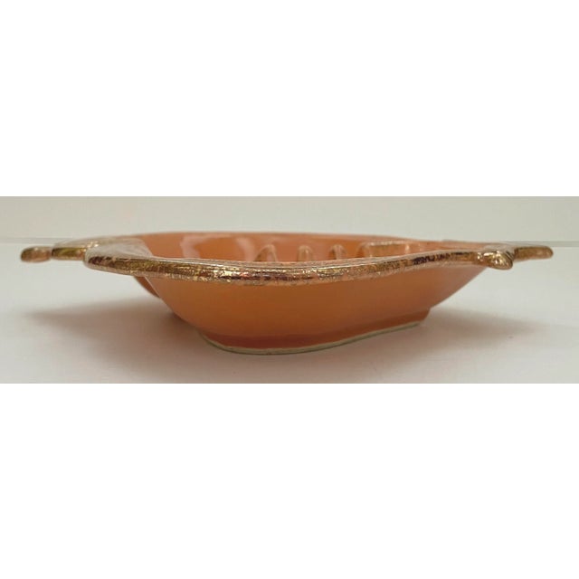 Art Nouveau Mid Century California Pottery Ashtray For Sale - Image 3 of 6
