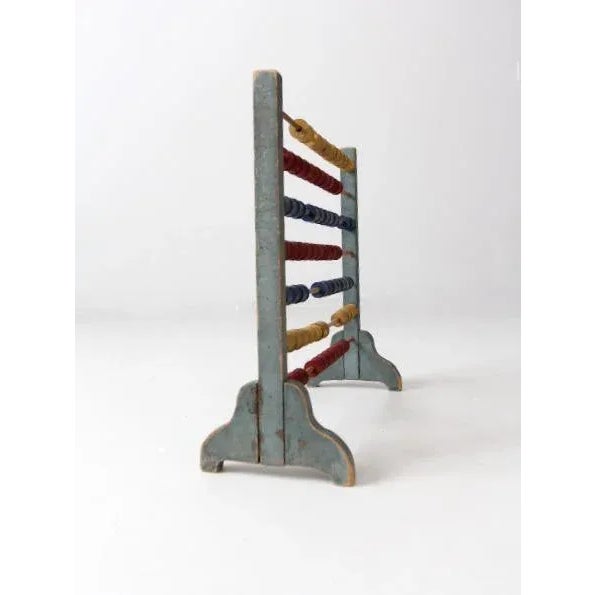 Antique Folk Art Toy Abacus For Sale - Image 4 of 9