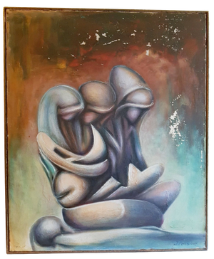 Justin Pelissier, Les 3 Saintes Amarie, 1970s, Oil on Canvas