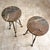 3-Legged Side Tables in Bronze and Marble attributed to Maison Jansen, France, 1960s, Set of 2 For Sale - Image 6 of 8