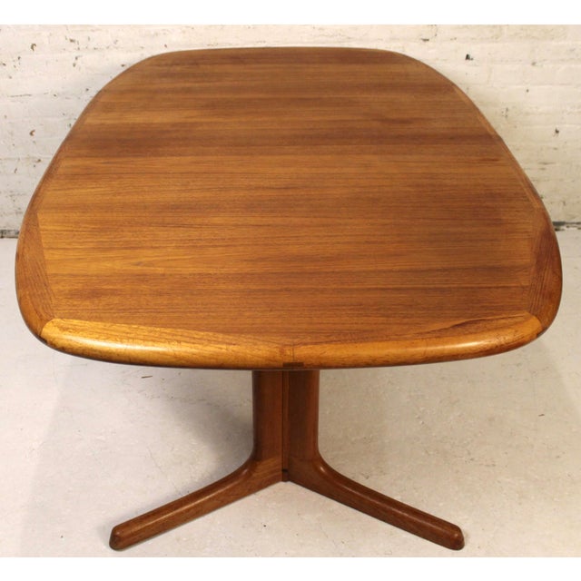 Mid 20th Century Oval Extending Danish Teak Dining Table by Dyrlund For Sale - Image 9 of 16