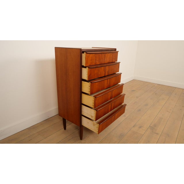 Wood Vintage Danish Chest of Drawers in Teak For Sale - Image 7 of 10