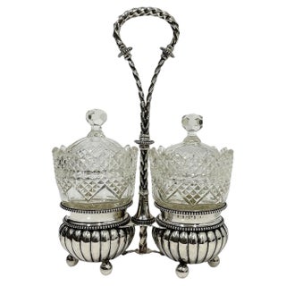 Dutch Cruet Pickle Set attributed to Van Kempen and Sons, 1891, Set of 3 For Sale