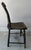 Folk Art Pair of 19th Century Wooden Plank Seat Chairs With Original Stencil Work For Sale - Image 3 of 12