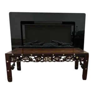 Late 20th Century Chinese Qing Dynasty Mother of Pearl Inlaid Occasional Opium or Tea Table