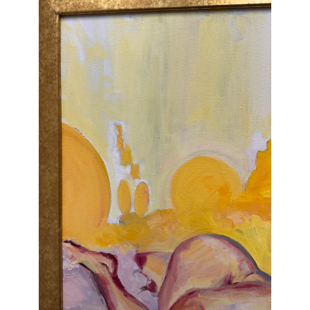 Cream René Capone “To Love You From Afar” Original Painting, Signed, Circa 2000 For Sale - Image 8 of 12