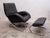 Set of Chrome Rocking Lounge Chair with Ottoman from Robert Haussmann, 1980s For Sale - Image 6 of 12
