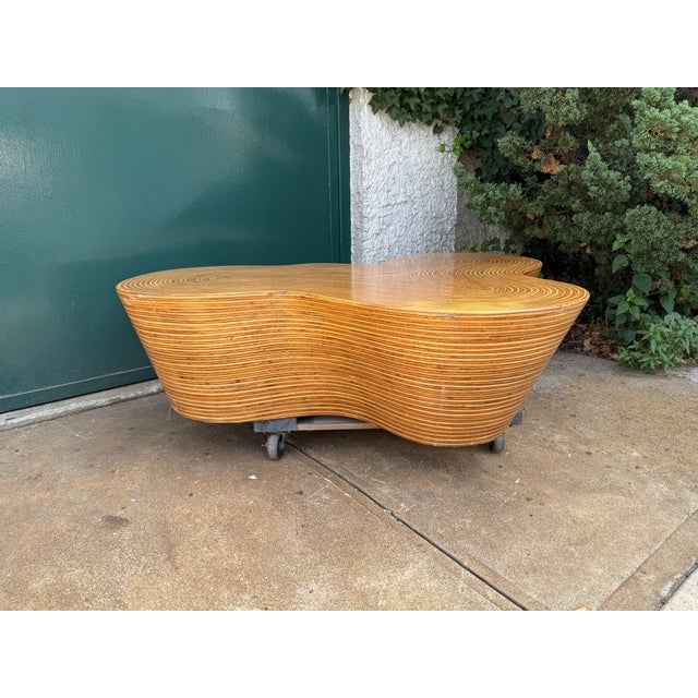 Mid-Century Modern Attributed to Oggetti Orgo Coffee Table Postmodern Alvar Aalto Style For Sale - Image 3 of 10