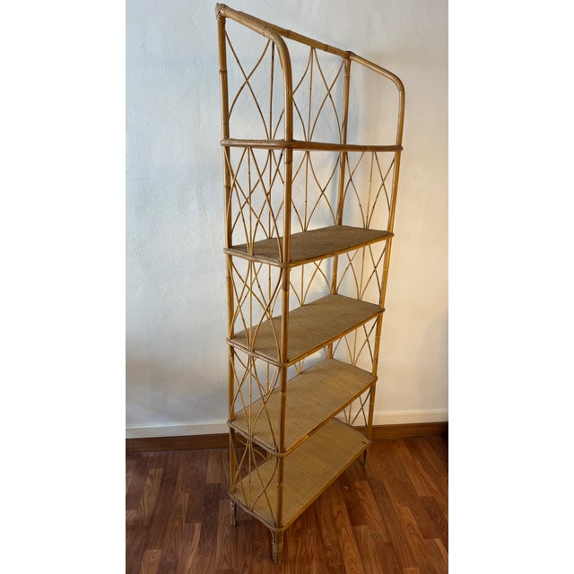 Rattan Shelf, France, 1960s For Sale - Image 9 of 9