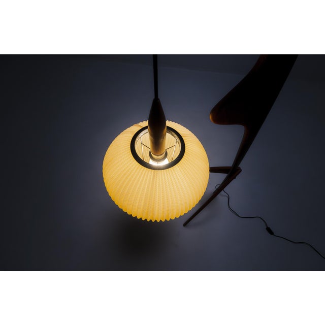 Praying Mantis Floor Lamp from Rispal, France, 1950s For Sale - Image 15 of 17