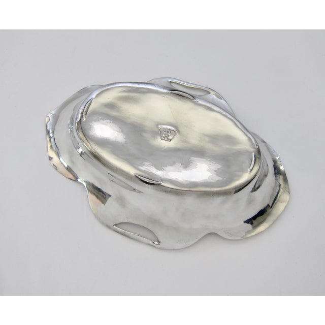 Early 20th Century Osiris Art Nouveau Isis Polished Pewter Bowl For Sale - Image 5 of 7