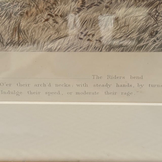 Traditional Framed Fores’s National Sports, Fox Hunting Engraving For Sale - Image 3 of 10