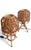 Tan French Riviera Rattan and Cane Table Lamps by Franco Albini, 1960s, Set of 2 For Sale - Image 8 of 14