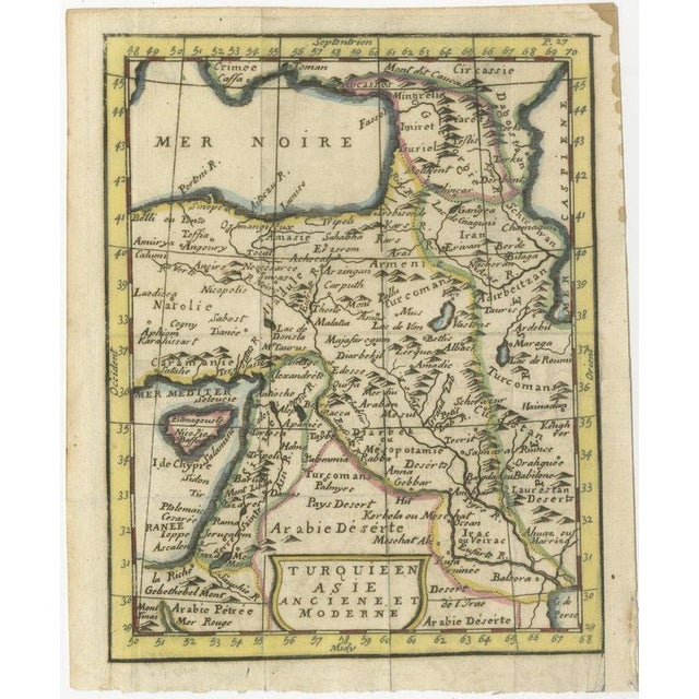 Antique Map of Turkey in Asia, 1750 For Sale - Image 3 of 12