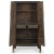 Large Tapered Dark Elm Cabinet For Sale - Image 6 of 11