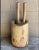 Farmhouse Early 19th Century Primitive Wood Mortar and Pestle, Belgium For Sale - Image 3 of 9
