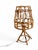 Mid-Century Bamboo Rattan Table Lamp in the style of Louis Sognot, 1960s For Sale - Image 9 of 15