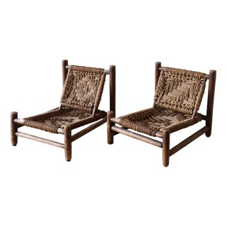 Lounge Chairs by Audoux Et Minet for Vibo Vesoul, 1950s, Set of 2 For Sale
