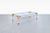 1970s Vintage Italian Modernist Lucite and Brass Coffee Table, 1970s For Sale - Image 5 of 12